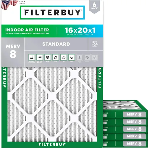 Vista 13 de Filterbuy Filtro de aire 8x14x1 MERV 8 Defensa contra el polvo y la alergia