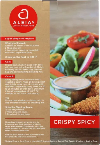 Vista 4 de Aleias Pan rallado crujiente picante 4.5 oz (paquete de 3)