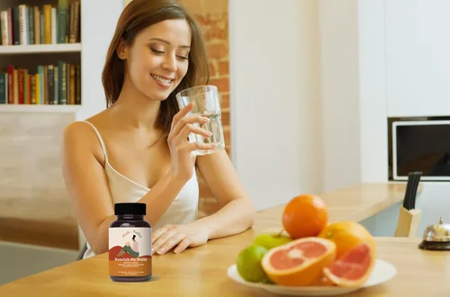 Vista 3 de Peak + Valley Suplemento de apoyo cerebral nootrópico para la memoria y la concentración con hongo melena de león y ashwagandha - 60 cápsulas