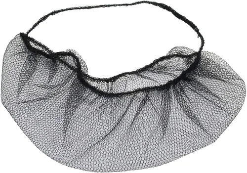 ELEGANTLIFE 300 piezas desechables de nylon panal Royal Beard Protector redes, sin látex (negro)