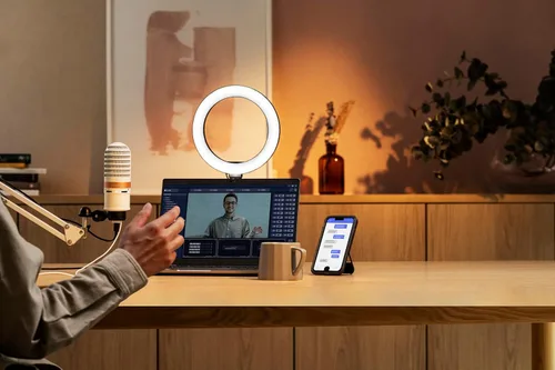 Vista 8 de Yamaha Micrófono condensador USB de alta definición YCM01U blanco