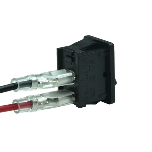 Vista 5 de FILSHU 5 mini interruptores basculantes con cables, lista UL 12 V, 20 A, 125 V, 16 A, 2 pines SPST, pequeño, negro, interruptor de palanca de lancha