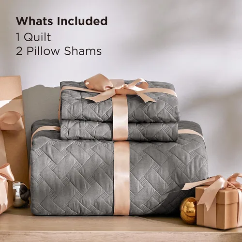 Vista 7 de Bedsure Colchas de tamaño individual – Colchas ligeras de tamaño individual con patrón de tejido de cesta, ropa de cama suave, colcha de edredón