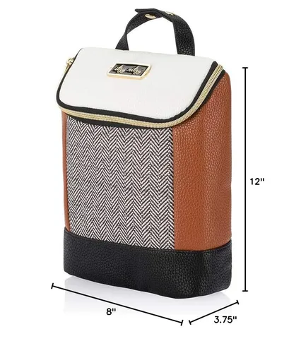 Vista 9 de Itzy Ritzy Bolsa aislada para botellas, mantiene las botellas calientes o frescas, capacidad para 3 botellas y cuenta con bolsillo