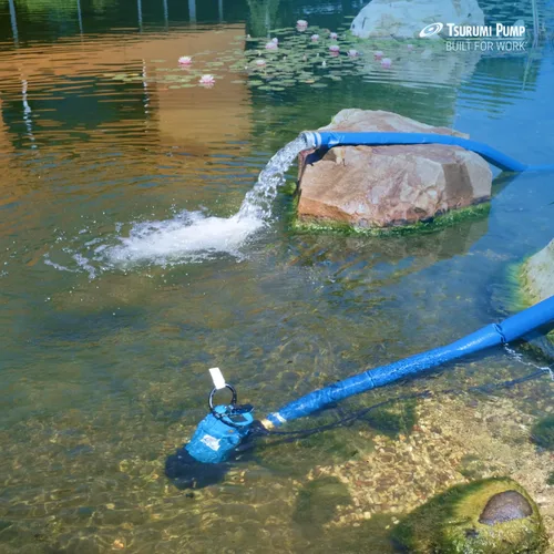 Vista 7 de Tsurumi HS3.75S-62 bomba de residuos semisólidos sumergible con agitador, 1 HP.