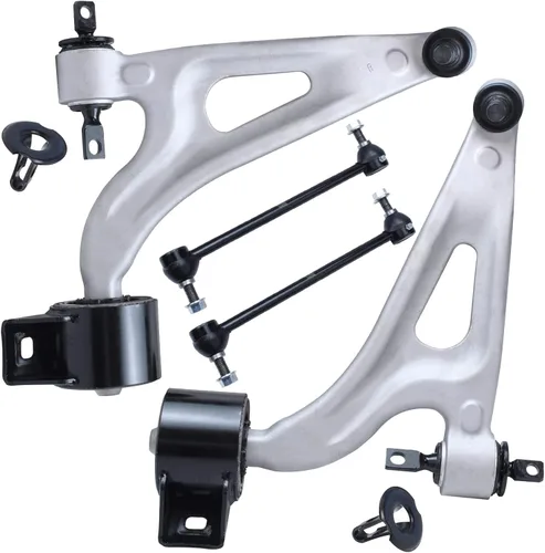 Vista 50 de Detroit Axle - Kit de brazos de control delanteros de 4 piezas para Nissan Cube 2009-2014, Nissan Versa 2007-2012 2 brazos de control inferiores