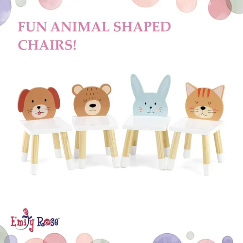 Vista 7 de Emily Rose Ropa para muñecas de 14 a 18 pulgadas, mesa de cocina de madera y 4 sillas de comedor, juego de regalo para niñas pequeñas, tema