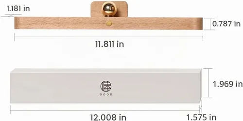 Vista 6 de Luces de tocador con control táctil para espejo, brillo ajustable y luces de maquillaje en ángulo, 3 niveles de luz regulable para imágenes