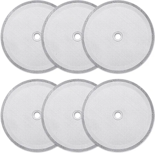 Boao 6 Pieces French Press Replacement Filters Mesh Filters Replacement 4 Inch Stainless Steel Replacement Screen for 1000 Ml, 34 Oz, 8 Cup French
