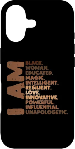 I Am Black Woman Melanin Africa Pride History BHM Women Gift Case for iPhone 17