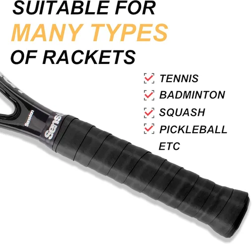 Vista 4 de Senston Cinta de agarre suave para raqueta de bádminton de tenis y pickleball