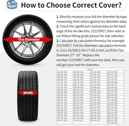 Vista 3 de OutdoorLines Juego de 4 fundas impermeables para neumáticos de repuesto, a prueba de rayos UV, resistentes al viento, para RV, Jeep, remolques