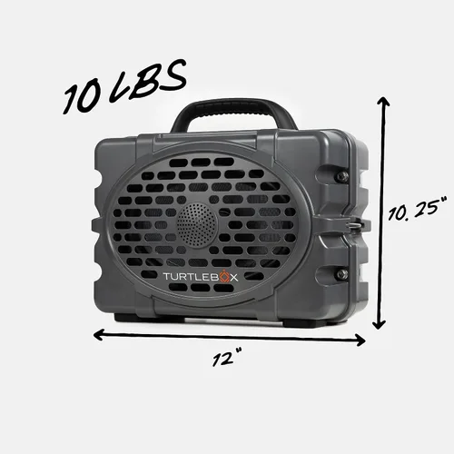 Vista 4 de Turtlebox Original Gen 3: Altavoz Bluetooth Portátil para Exteriores – Ultra-Fuerte (120dB), Impermeable (IP67), Resistente, Resistente a Impactos
