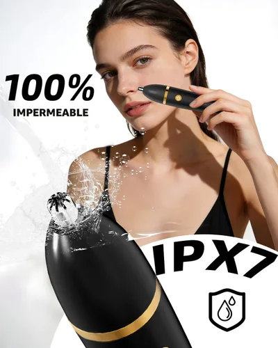 Vista 5 de Ufree Maquinilla de afeitar eléctrica para mujer, afeitadora eléctrica recargable para piernas y cabello corporal, afeitadora de bikini IPX7 Negro