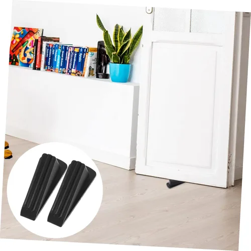 Vista 7 de DOITOOL 6 piezas de tope de puerta para puerta de piso negro tope de puerta protector de pared de puerta parachoques de puerta de goma protector