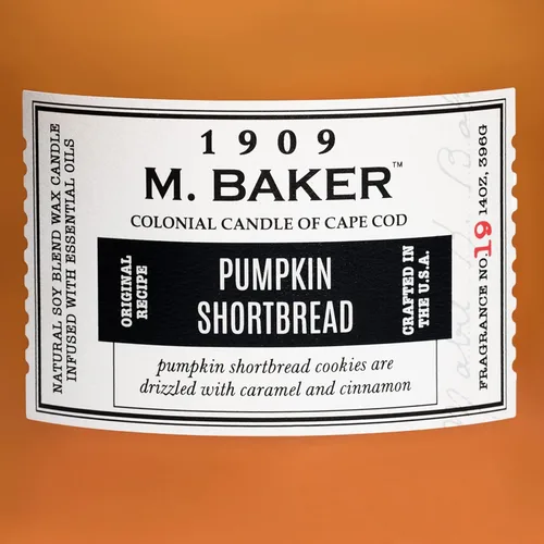 Vista 6 de Colonial Candle Vela perfumada en tarro de mantequilla de calabaza Vela de cera de mezcla de soja natural de 2 mechas para el hogar Vela