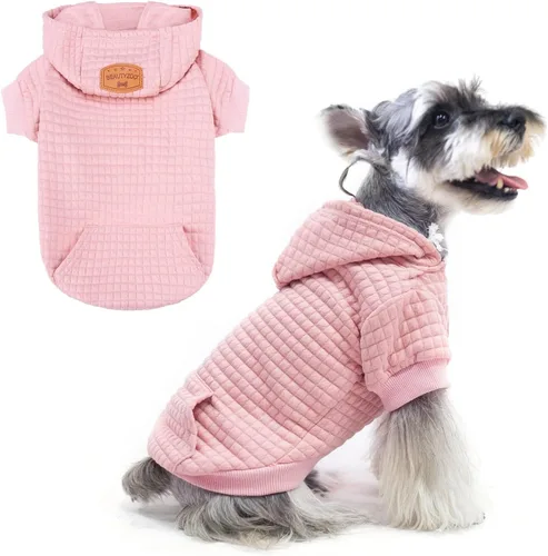 Vista 82 de BEAUTYZOO - Sudadera con capucha para perros macho o hembra pequeños, medianos y grandes, ropa cálida de invierno y otoño, talla S o M, suéter