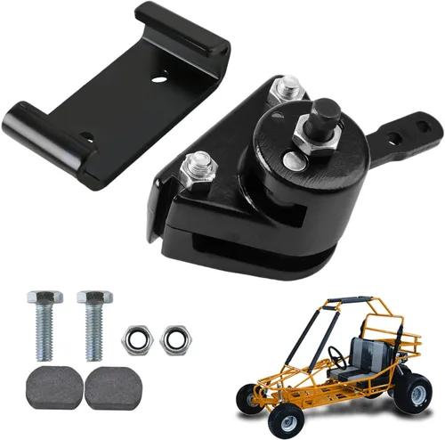 PACEWALKER Kit de pinza de freno mecánico para go kart y soporte con pastillas para Manco 9598 9597 Yerf-Dog, Carter, ASW, Bristers, Airheart MB-1