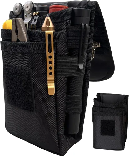 Funda para herramientas para cinturón, bolsa organizadora multiherramienta para funda de teléfono celular EDC Gears, bolsa de herramientas táctica