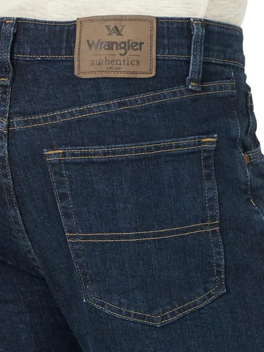 Vista 5 de Wrangler Authentics - Jeans de ajuste estándar y cintura Comfort Flex para hombre