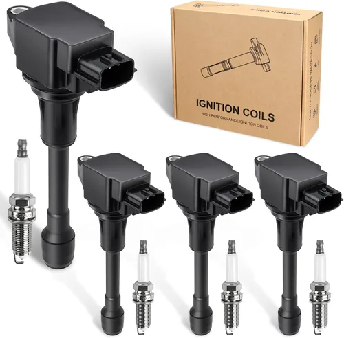 Vista 12 de 4 piezas de bobina de ignición y bujía compatible con Toyota Corolla Matrix Pontiac Vibe 1.8L L4 2000 2001 2002 2003 2004 2005 2006 2007 2008