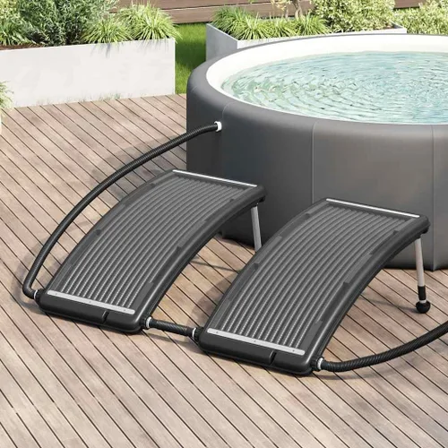 Vista 2 de vidaXL Paneles de calefacción solar curvados para piscina 2 PC 43.3" x25.6