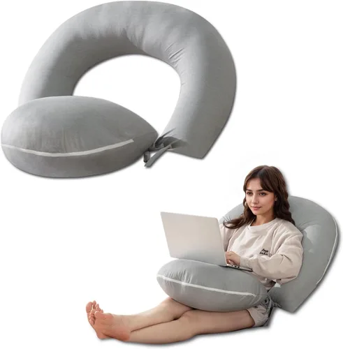 INSEN Almohada de lectura, almohada de espalda para sentarse en la cama para leer, enfermera y relajarse, almohada de lectura para adultos, madres y