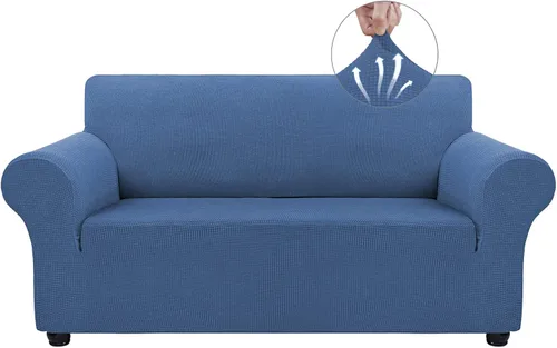 Vista 8 de Asnomy Fundas para Sofá de 3 Cojines Fundas Elásticas para Sofá Fundas Deslizantes, Protector de Mascotas Fundas para Muebles para Perros Gatos Tela
