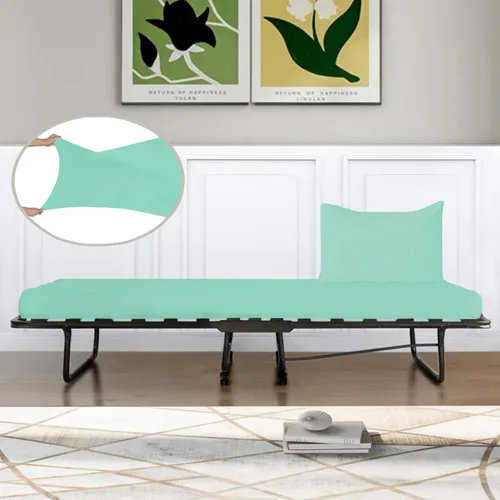 Vista 8 de IDEAhome Sábana bajera ajustable de punto de Jersey de 75 x 33 pulgadas con bolsillo profundo de 8 pulgadas, adecuada para literas, camping, casas