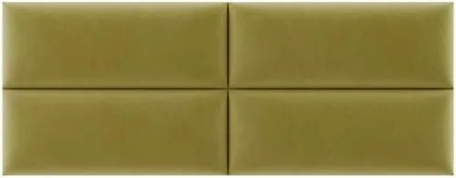 Vista 392 de Vänt - Paneles tapizados de cabecera para montar en la pared, diseño Isabelle, 60 x 23 pulgadas, configuración de 4 paneles individuales