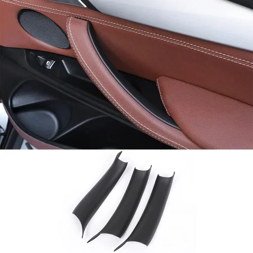 Vista 7 de TKREENO Cubierta de manija de puerta de automóvil para BMW X5 X6 E70 E71 2007-2013 manijas de puerta interior accesorios de decoración