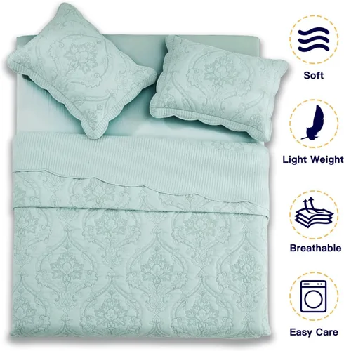 Vista 161 de CHIXIN - Juego de colcha tamaño King/Cal King extragrande, diseño de Navidad, microfibra ligera y suave, 4 piezas