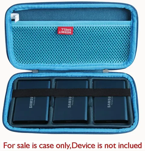Vista 3 de Hermitshell Funda rígida de viaje para Samsung T7 / T7 Touch SSD portátil de 1 TB 2 TB 500 GB USB 3.2 unidad externa de estado sólido