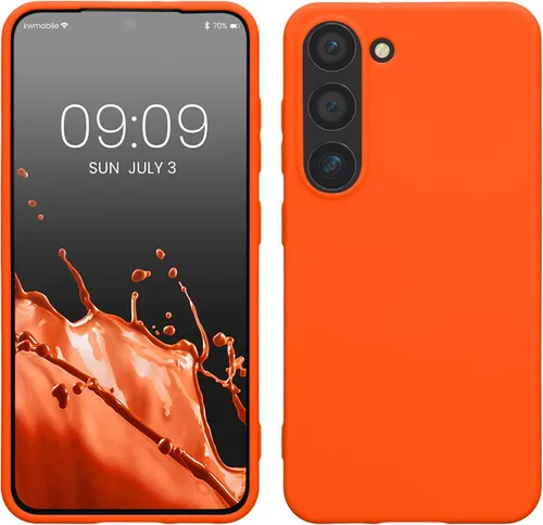 Vista 160 de kwmobile Funda compatible con Samsung Galaxy S23 - Funda protectora de silicona TPU suave y delgada - Piedra antigua