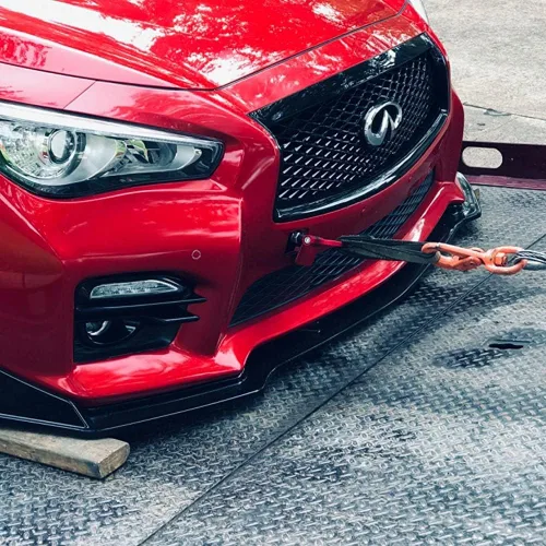 Vista 6 de Kit de gancho de remolque para parachoques delantero y trasero para Hyundai Veloster 2012-2017 (negro)