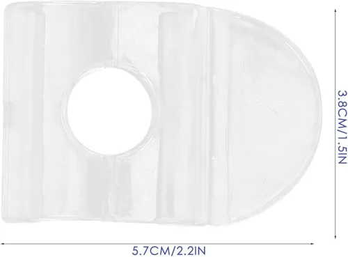 Vista 2 de DOITOOL Paquete de 4 manijas de persiana sin cordón, transparentes, compatibles con persianas celulares y enrollables, fácil instalación, 2.24 x