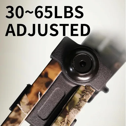 Vista 5 de Arco compuesto de 30-65 libras, kit combinado de pesca con arco, arco de Camouflaje