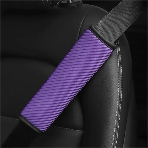 Vista 9 de AUCELI 2 fundas para cinturón de seguridad para automóvil, transpirables, correas de arnés de hombro que ayudan a proteger tu cuello, para una
