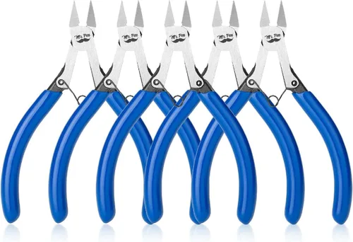 Vista 7 de Mr. Pen Paquete de 2 cortadores de alambre de 5 pulgadas, diagonal, enrasado, lateral, alicates de corte