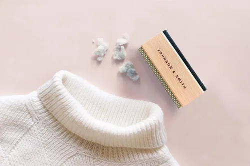 Vista 2 de Johnson & Smith Peine para Suéteres - Removedor de Pelusa de Suéteres de Doble Cara - Peine de Cachemira de Agarre Fácil - Afeitadora Multifuncional