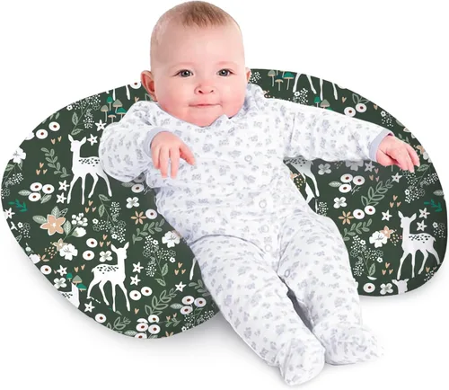 Vista 15 de Little Grape Land - Almohada de lactancia mejorada, lactancia materna y biberón durante 0 a 16 meses, funda suave lavable a máquina con relleno