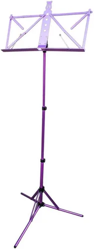 Vista 10 de Paititi Soporte de música plegable resistente y duradero con bolsa de transporte, color negro