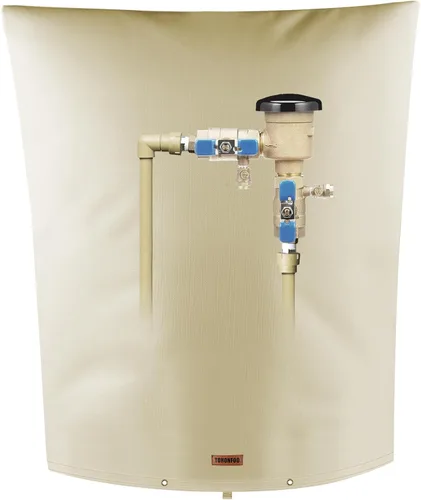 Vista 24 de Cubierta aislante de tubería para prevención de reflujo (5 °F) – Bolsa aislada para válvula de aspersor de riego – Cubierta de bomba de pozo de agua