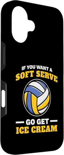 Vista 3 de iPhone 16 If You Want A Soft Serve Go Get Ice Cream Girl Volleyball Case