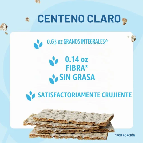 Vista 4 de Wasa Pan crujiente de centeno ligero, 9.5 onzas, galletas de centeno, ingredientes sin OMG, buena fuente de fibra