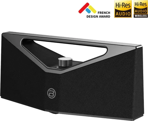Vista 3 de BUGANI Altavoz Bluetooth de audio de alta resolución, 160 W, altavoz Bluetooth portátil grande con subwoofer de graves profundos, estéreo Dorado