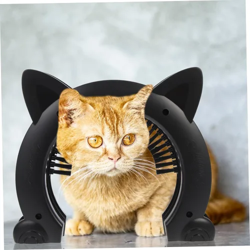 Vista 6 de Happyyami Two-Way Cat Door Brushed Design for Indoor Cat Door for Your Home