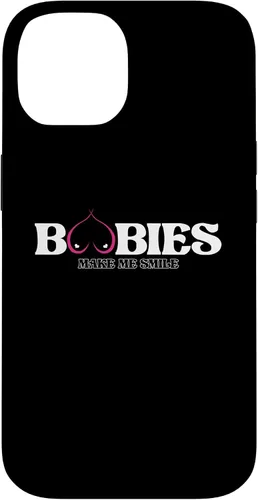Vista 4 de iPhone 11 Funny Boobies Make Me Smiles Funda de humor para adultos