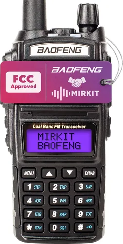 Mirkit Baofeng - Radio de jamón UV-82 MK3 - Walkie Talkies de largo alcance 5 W de potencia máxima Radio bidireccional VHF/UHF 144-148/420-450 MHz -
