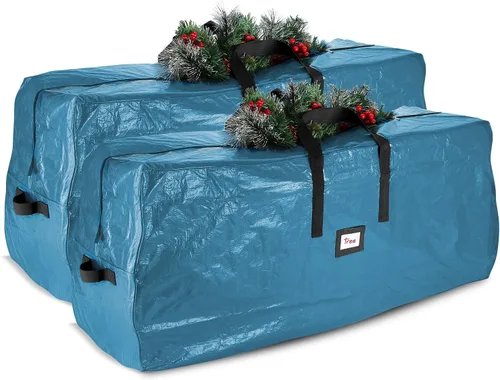 Vista 15 de Hearth & Harbor - Bolsa de almacenamiento para árbol de Navidad de 9 pies, bolsa para árbol de Navidad artificial con asas reforzadas, cremallera